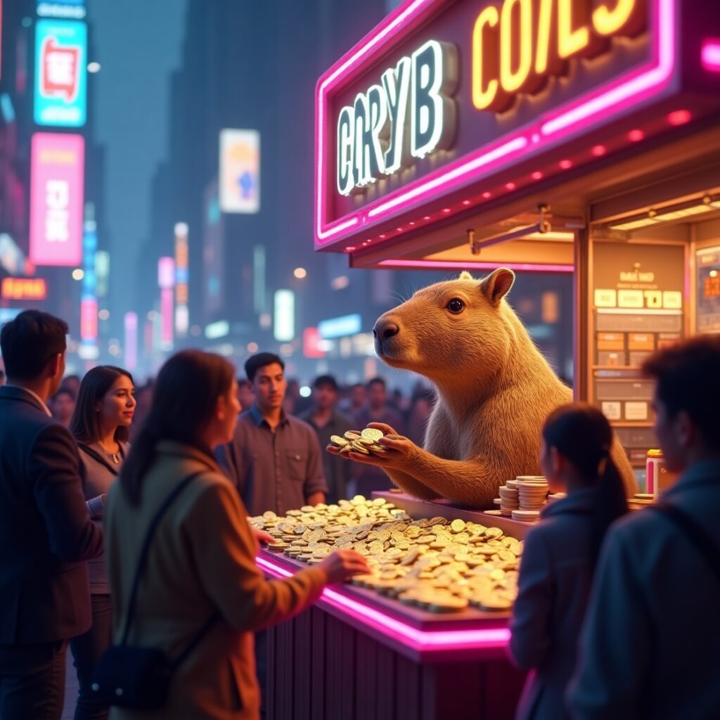 Flux_Dev_In_a_bustling_digital_city_street_a_charismatic_capyb_1